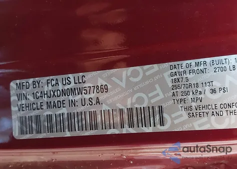 2021 Jeep Wrangler Unlimited Sport from USA, damaged, VIN 1C4HJXDN0MW577869